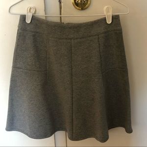 NWT Lou & Grey heather grey jersey skater skirt